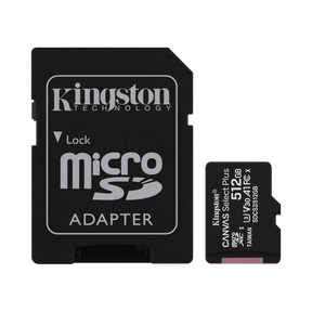 Kingston Canvas Select Plus 512GB UHS-I microSDXC Memory Card with SD Adapter — Being Shipped