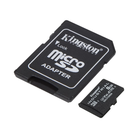Kingston Industrial 8GB UHS-I microSDHC Memory Card with SD Adapter — Being Shipped