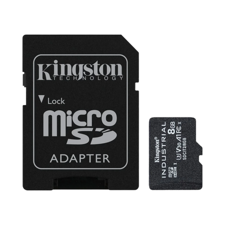 Kingston Industrial 8GB UHS-I microSDHC Memory Card with SD Adapter — Being Shipped