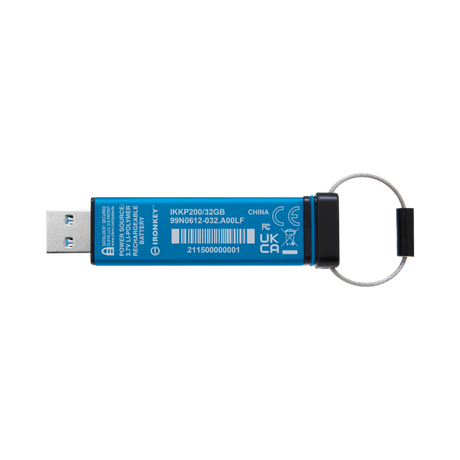 Kingston IronKey Keypad 200 USB-A 3.2 Gen 1 32GB Flash Drive — Being Shipped