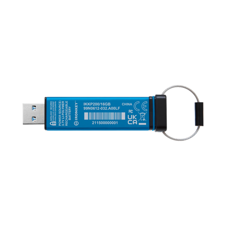 Kingston IronKey Keypad 200 USB-A 3.2 Gen 1 16GB Flash Drive — Being Shipped