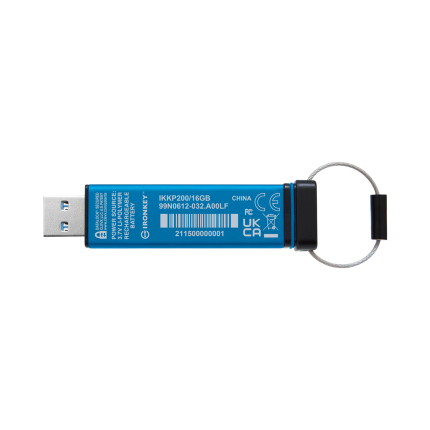 Kingston IronKey Keypad 200 USB-A 3.2 Gen 1 16GB Flash Drive — Being Shipped