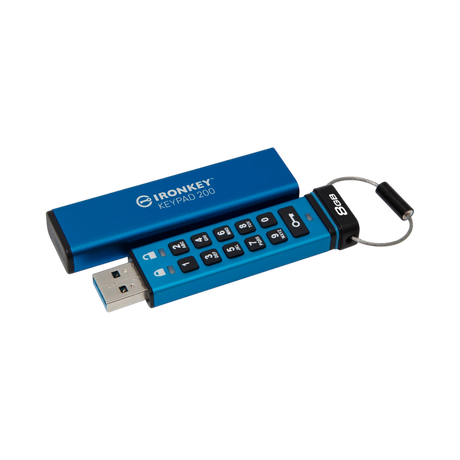 Kingston IronKey Keypad 200 USB-A 3.2 Gen 1 8GB Flash Drive — Being Shipped