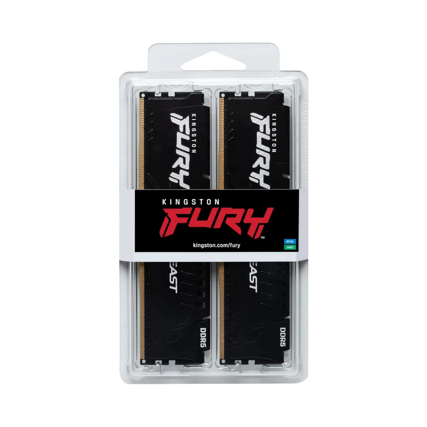 Kingston FURY Beast Black 32GB DDR5 288-Pin Memory Kit (2 x 16GB) — Being Shipped