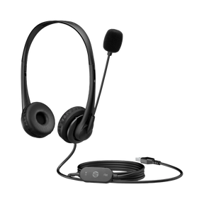 HP Stereo USB Noise-Cancelling Mic Headset (Black) — Being Shipped