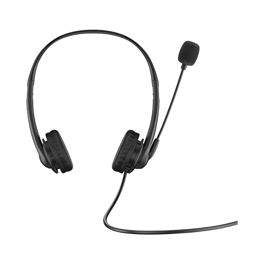 HP Stereo USB Noise-Cancelling Mic Headset (Black) — Being Shipped