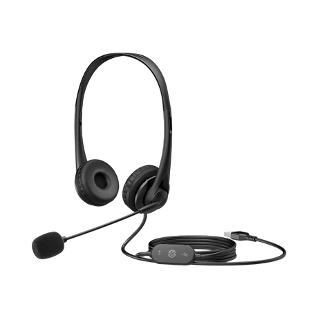HP Stereo USB Noise-Cancelling Mic Headset (Black) — Being Shipped