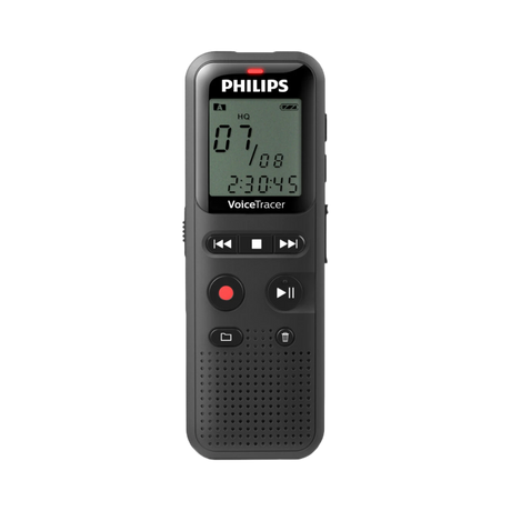 Philips VoiceTracer Digital Voice Recorder 8 GB DVT1160 (Black) — Being Shipped