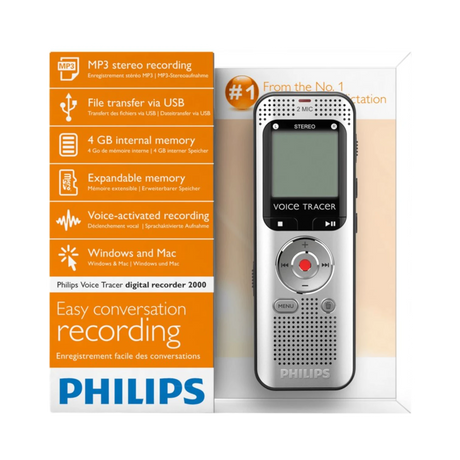 Philips Voice Tracer 2000 Stereo Digital Recorder — Being Shipped