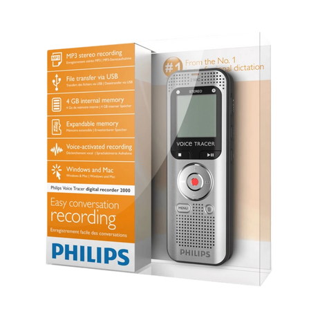 Philips Voice Tracer 2000 Stereo Digital Recorder — Being Shipped