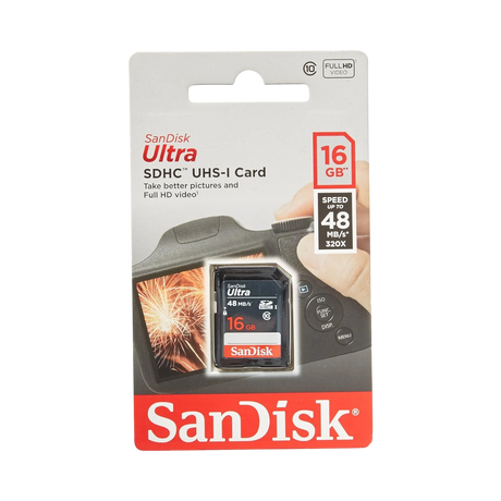 SanDisk Ultra 16GB SDHC Memory Card UHS-I Class 10 — Being Shipped