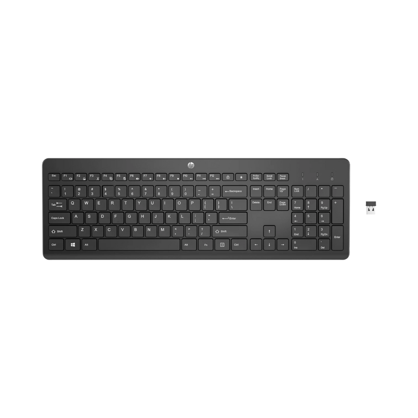 HP 230 Quiet Wireless Keyboard (Black) — Being Shipped
