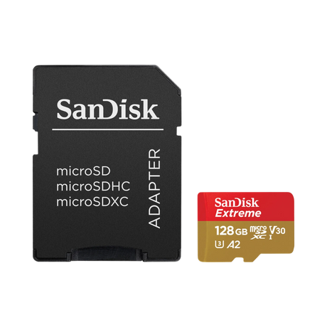 SanDisk 128GB Extreme UHS-I microSDXC Memory Card with SD Adapter — Being Shipped
