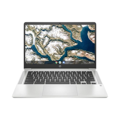 HP Chromebook 14a 14" Touchscreen Laptop, Intel Celeron N4120, 4GB RAM, 64GB eMMC (Mineral Silver) — Being Shipped