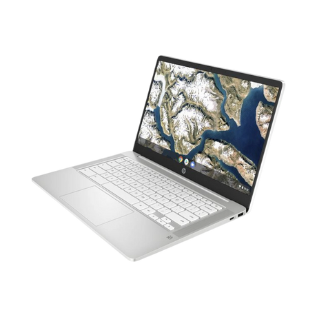 HP Chromebook 14" Laptop, Intel Celeron N4120, 4GB RAM, 64GB eMMC (Ceramic White) — Being Shipped