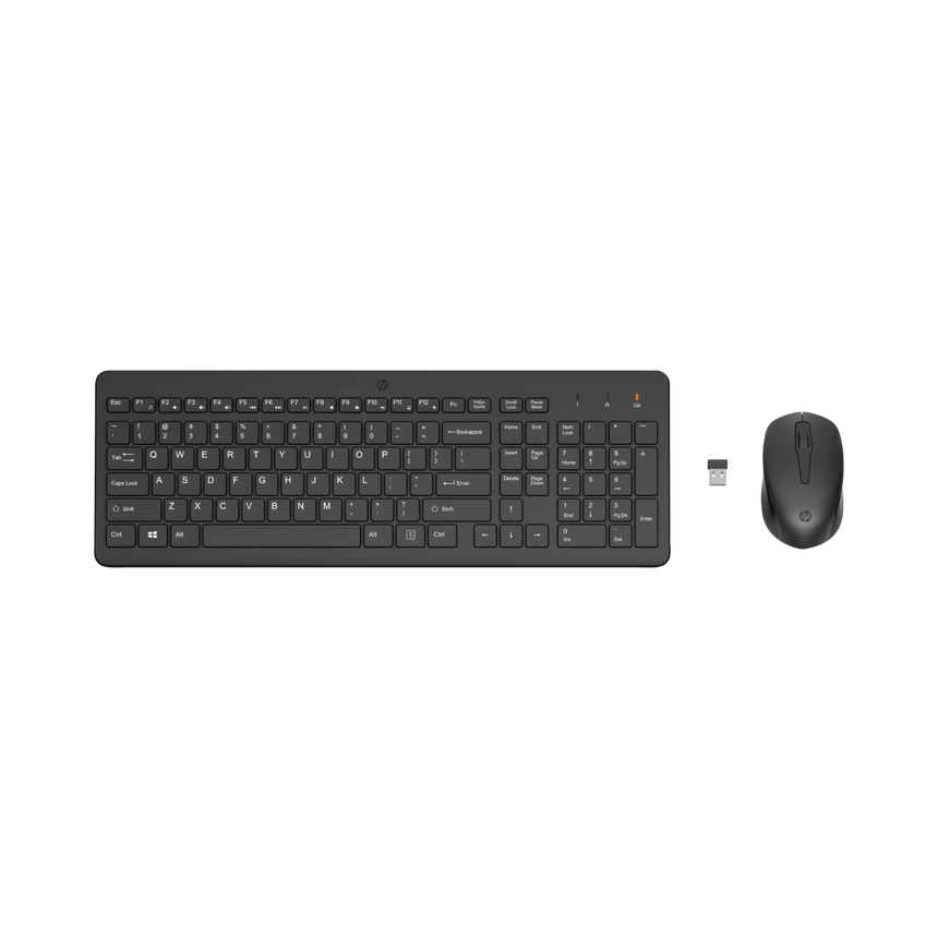HP 330 Ergonomic 2.4 GHz Wireless Mouse & Keyboard Combo (Black) — Being Shipped