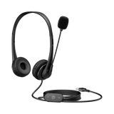 HP Stereo USB G2 Wired USB-A Headset (Black) — Being Shipped