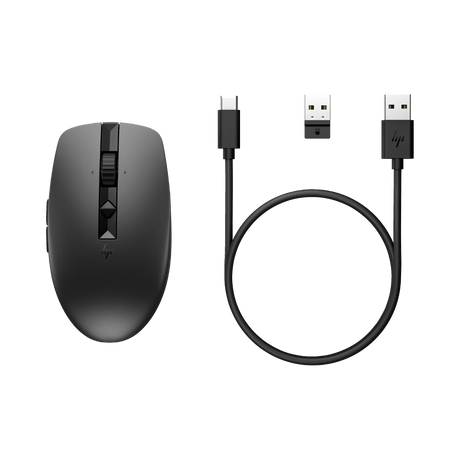 HP 710 Rechargeable Silent Wireless Ergonomic Mouse (Black) — Being Shipped