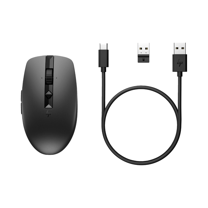 HP 710 Rechargeable Silent Wireless Ergonomic Mouse (Black) — Being Shipped