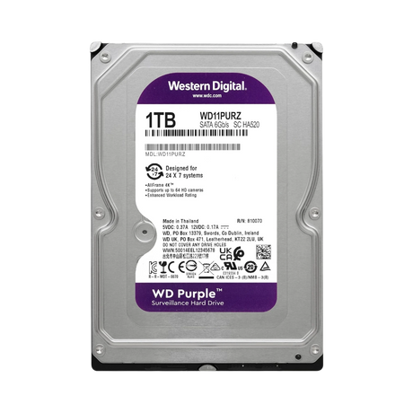 Western Digital Purple 1TB 3.5" Surveillance Hard Drive — Being Shipped