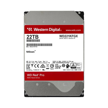 Western Digital Red Pro 22TB 3.5" 7200 RPM NAS Internal Hard Drive — Being Shipped