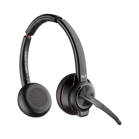 Poly Savi 8220 Wireless Stereo DECT Headset with Cradle — Being Shipped