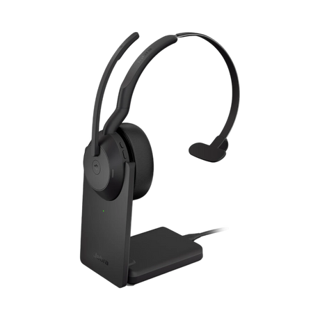 Jabra Evolve 65 SE Link380A MS Mono Headset with Charging Stand (Black) — Being Shipped