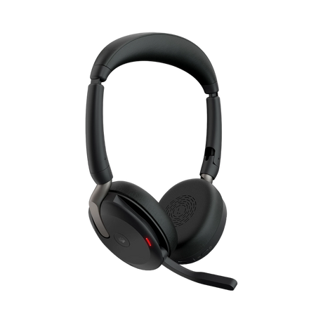 Jabra Evolve2 65 Flex Link MS Stereo Wireless Headset with Wireless Charger (Black) — Being Shipped