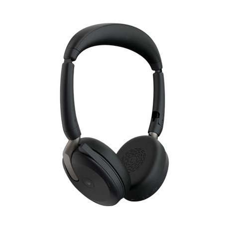 Jabra Evolve2 65 Flex Link MS Stereo Wireless Headset with Wireless Charger (Black) — Being Shipped