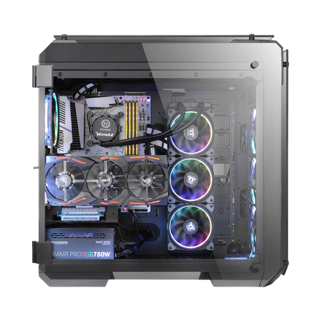 Thermaltake View 71 Full-Tower Case with Blue LEDs (Black) — Being Shipped