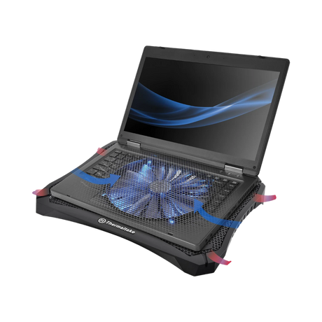 Thermaltake Massive V20 200mm LED Fan Notebook Cooler (Black) — Being Shipped