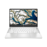 HP Chromebook 14" Laptop, Intel Celeron N4120, 4GB RAM, 64GB eMMC (Ceramic White) — Being Shipped