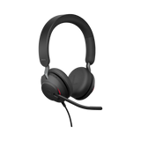 Jabra Evolve2 40 SE Stereo Wired On-Ear Headset with Extension Cable (Black) — Being Shipped