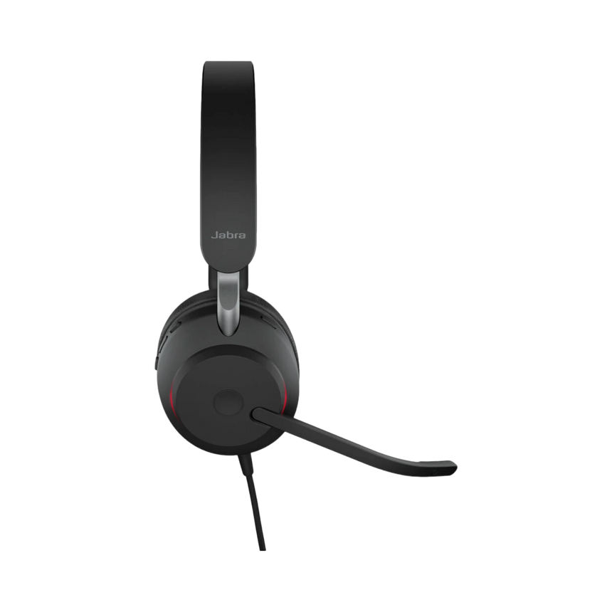 Jabra Evolve2 40 SE Stereo Wired On-Ear Headset (Black) — Being Shipped