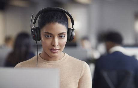 Jabra Evolve2 40 SE Stereo Wired On-Ear Headset (Black) — Being Shipped