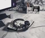 Jabra Evolve2 40 SE Stereo Wired On-Ear Headset (Black) — Being Shipped