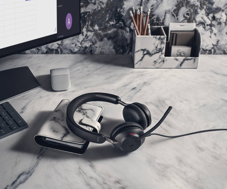 Jabra Evolve2 40 SE Stereo Wired On-Ear Headset (Black) — Being Shipped