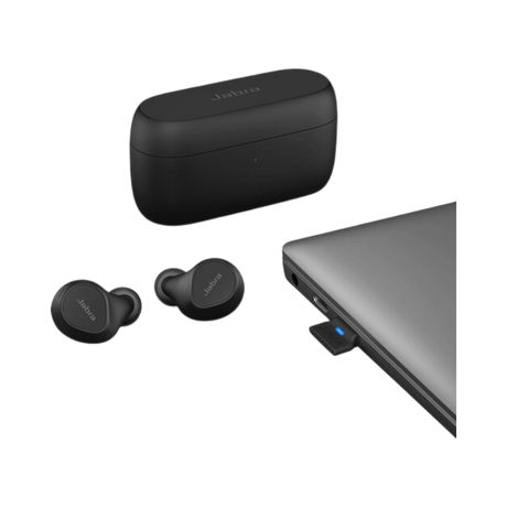 Jabra Evolve2 Buds USB-A MS Earbuds with USB-A Bluetooth Dongle — Being Shipped