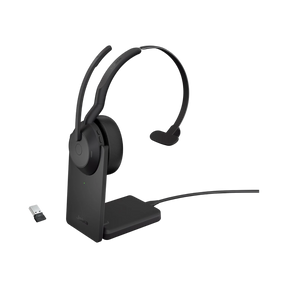 Jabra Evolve2 55 Link380a USB-A Mono Wireless Headset with Stand (Black) — Being Shipped