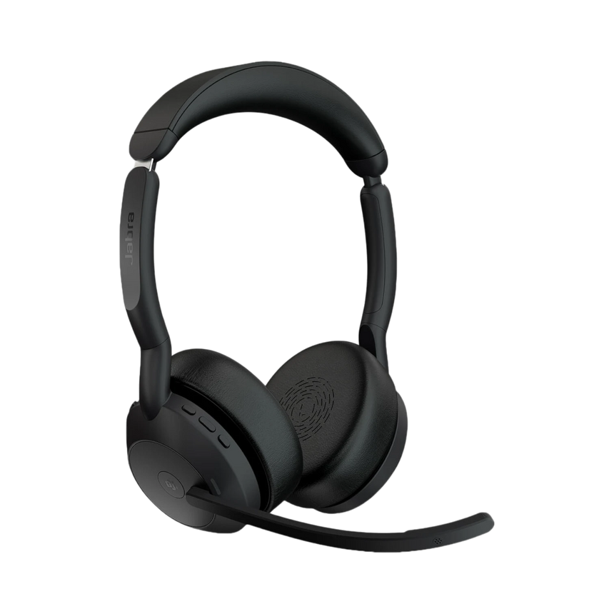 Jabra Evolve2 55 Link380a USB-A Stereo Wireless Headset with Stand (Black) — Being Shipped