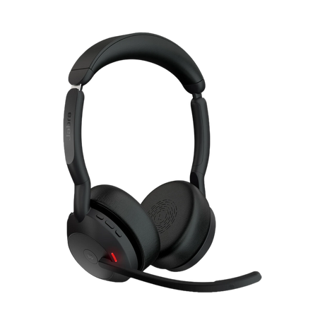 Jabra Evolve2 55 Link380a USB-A Stereo Wireless Headset with Stand (Black) — Being Shipped
