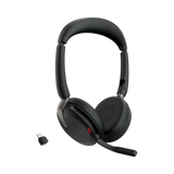 Jabra Evolve2 65 Flex Link UC Stereo Wireless Headset with Wireless Charger (Black) — Being Shipped