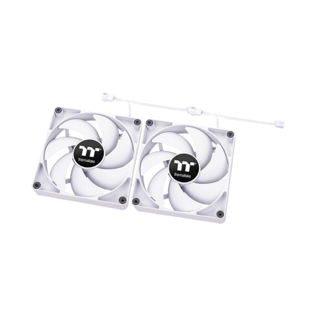 Thermaltake CT120 2-Pack PC Cooling Fan (White) — Being Shipped