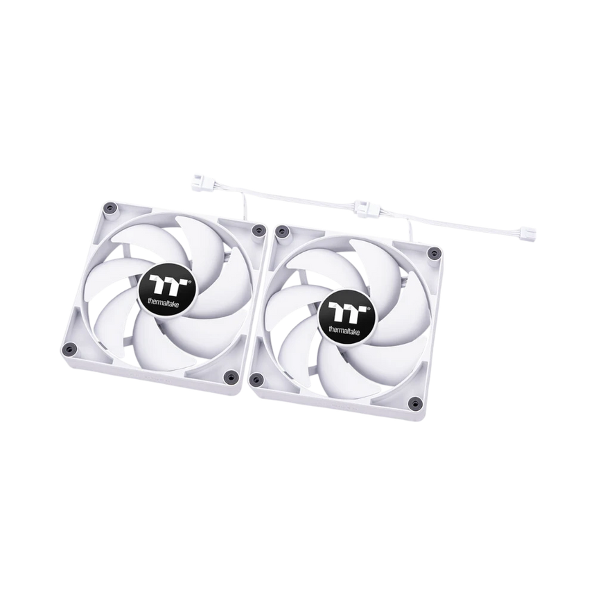 Thermaltake CT120 2-Pack PC Cooling Fan (White) — Being Shipped