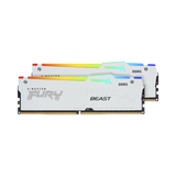 Kingston FURY Beast White 64GB DDR5 6000MT/s RGB Memory Kit (2 x 32GB) — Being Shipped