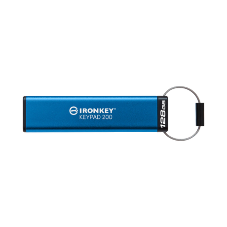 Kingston IronKey Keypad 200 USB-A 3.2 Gen 1 128GB Flash Drive — Being Shipped