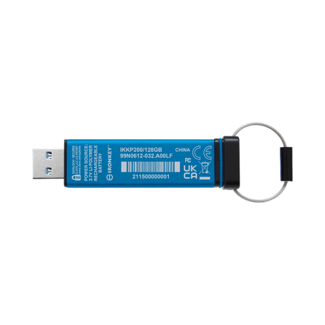 Kingston IronKey Keypad 200 USB-A 3.2 Gen 1 128GB Flash Drive — Being Shipped
