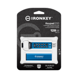 Kingston IronKey Keypad 200 USB-A 3.2 Gen 1 128GB Flash Drive — Being Shipped