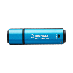 Kingston IronKey Vault Privacy 50 Series USB-C 256GB Flash Drive (Blue) — Being Shipped