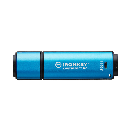 Kingston IronKey Vault Privacy 50 Series USB-C 256GB Flash Drive (Blue) — Being Shipped